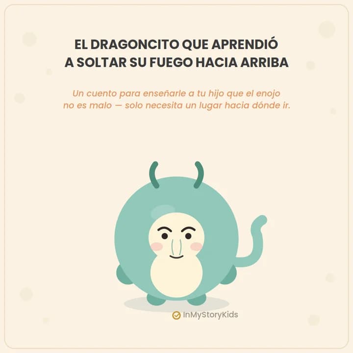 El dragoncito que aprendió a soltar su fuego hacia arriba